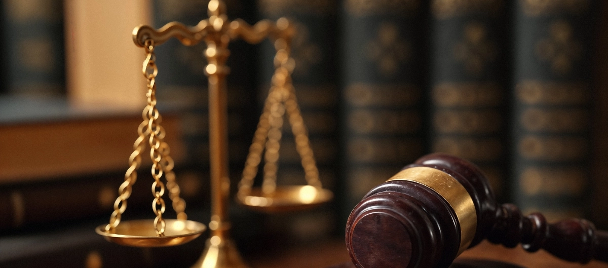 Balanza judicial representando las consecuencias penales de un delito de blanqueo de capitales